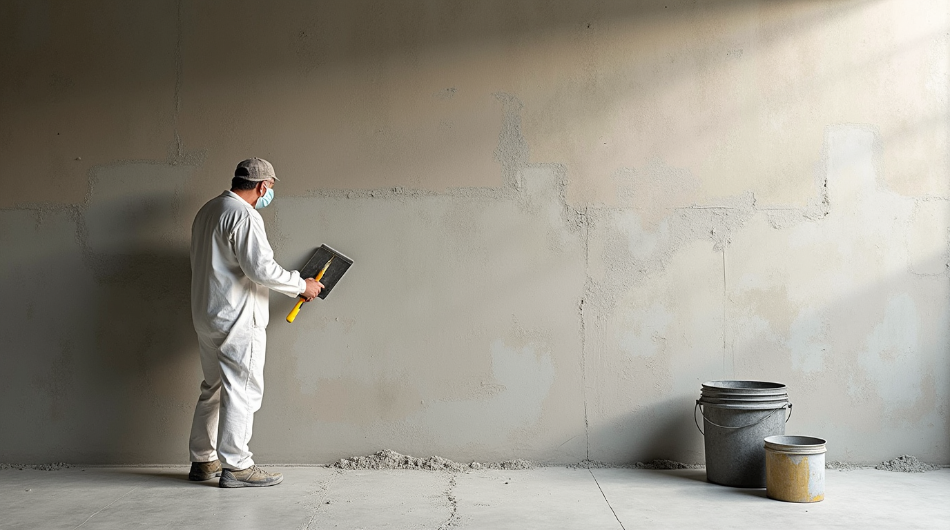 Parede com Efeito Cimento Queimado