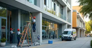 Fachada de Comércio Moderno