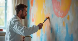 Pintura 3D em Parede