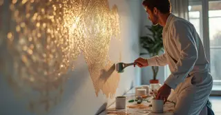 Pintura de Parede de Sala Moderna