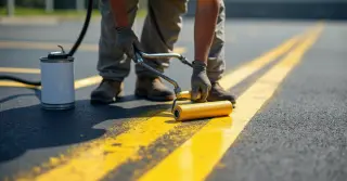 Pintura Faixas Estacionamento