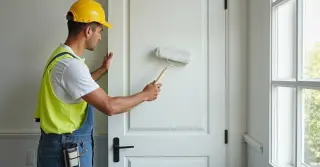 Porta Madeira Pintada de Branco