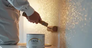 Textura com Glitter para Parede